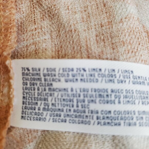 New 28 Palms MenXL Hawaiian Shirt SILK PeachColor. PocketMatch TropicalFish READ - Picture 7 of 12